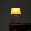 Wooden Base Decorative Table Lamp – 21" for Living Room or Bedroom