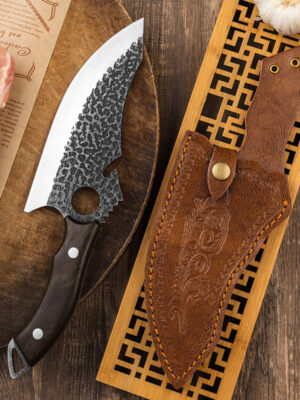 Steel Forging Ring Tactical Kitchen Knife