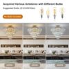 0b14a73c-7f9b-4581-9588-9ceb2e1c6e96.jpg Golden 5-Layer Crystal Chandelier – Luxury Semi-Recessed Ceiling Light