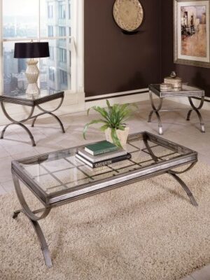 Emerson - 3 Piece Table Set Silver