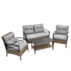 11a62a82-944f-4ffa-92c8-2e012304e369.jpg 4-Piece Rattan Wicker Patio Sectional Set - Outdoor Garden Furniture