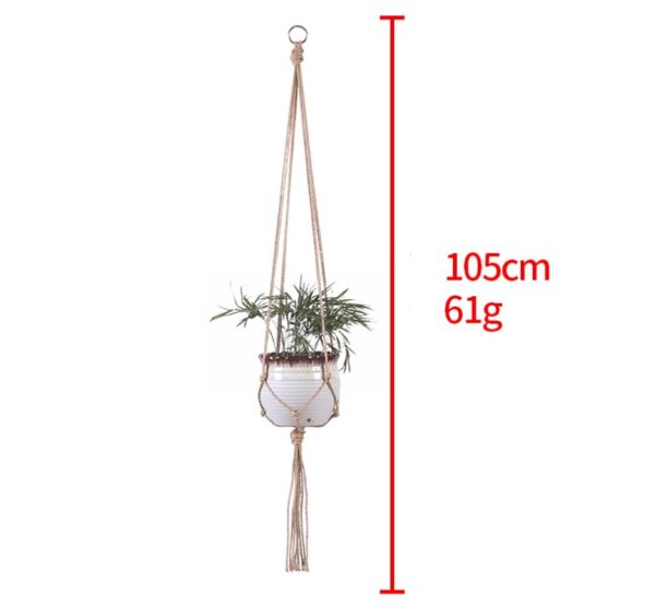 15091971155227.jpg Hand-woven plant hanging basket cotton rope sling basket