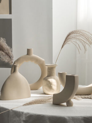 Simplicity Ceramic Vase - Decorative Dry Flower Vase for Home Display