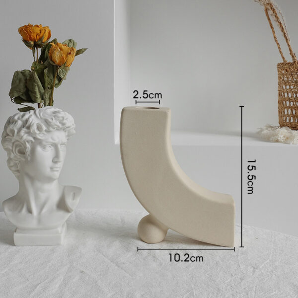1616650438621.jpg Simplicity Ceramic Vase - Decorative Dry Flower Vase for Home Display