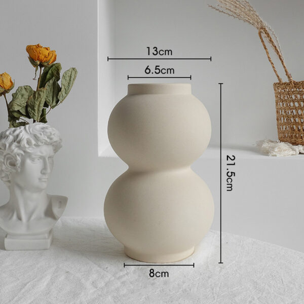 1616650438625.jpg Simplicity Ceramic Vase - Decorative Dry Flower Vase for Home Display