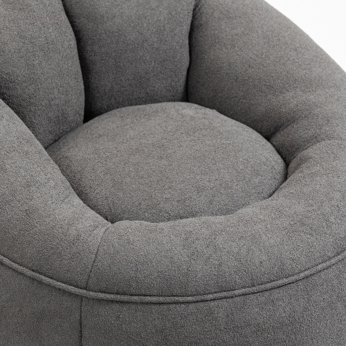 High-Pressure Foam Bean Bag Chair with Footrest Compressed & Padded