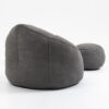 High-Pressure Foam Bean Bag Chair with Footrest Compressed & Padded