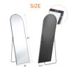Floor Standing Mirror with Thin Aluminum Frame and Stand