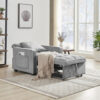 1a58b1e9-50fb-49c9-8f30-1834de9b7bfd.jpg 3-in-1 Fold-Out Sofa Bed Chair, Adjustable Backrest, Grey