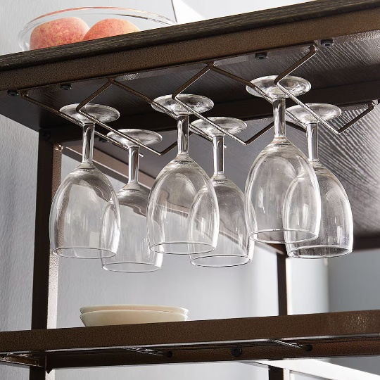 3-Piece Bar Table Set - Retro Brown Chairs for Kitchen & Dining Room