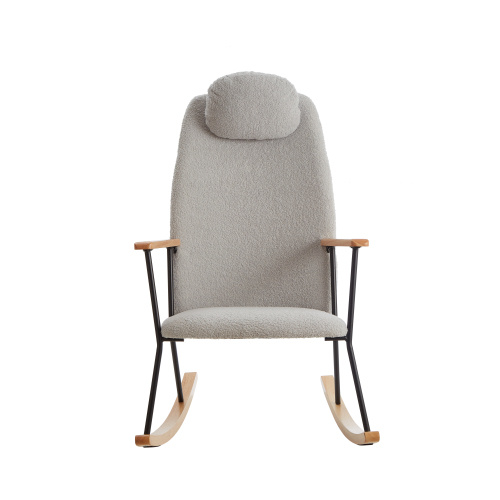 Modern Upholstered Rocking Chair – Comfy Side Chair for Any Room
