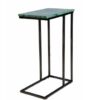 MarbleC Side Table 24", Living Room Table with Metal Frame