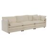 Mid-Century Modern Couch 3-Seater Sofa With 2 Armrest Pillows And 3 Toss Pillows, Couch For Living Room