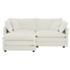 Chenille Two-Seater Sofa With 1 Footrest, 2 Seater L-Shaped Sectional With Ottoman,Loveseat With Ottoman