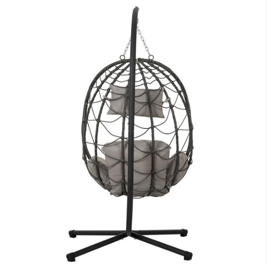 Indoor & Outdoor Hanging Swing Chair with Stand  - Basket Style