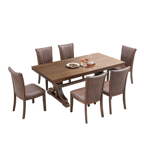 431e93da-0a9c-4289-b7c9-0c45b8cbd238.jpg 78.74" Rectangular Oak Dining Table – Mid-Century Modern Rubber Wood Table for 6–8