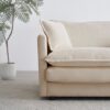 Mid-Century Modern Couch 3-Seater Sofa With 2 Armrest Pillows And 3 Toss Pillows, Couch For Living Room