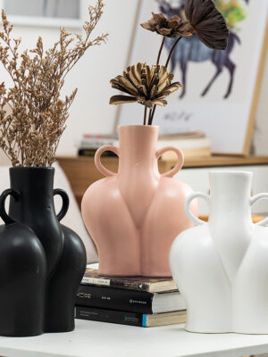 Artificial Human Body Art Vase  Arrangement Hydroponic Flower Plant