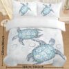 4c8e67d1-d26e-450f-a97e-62072cbcf8b2.jpg Turtle Bed Sets Ocean 3 Piece Turtle Themed Comforter Cover With 2 Pillowcases