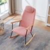 Modern Upholstered Rocking Chair – Cozy Side Chair for Kids & Adults