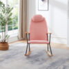 Modern Upholstered Rocking Chair – Cozy Side Chair for Kids & Adults