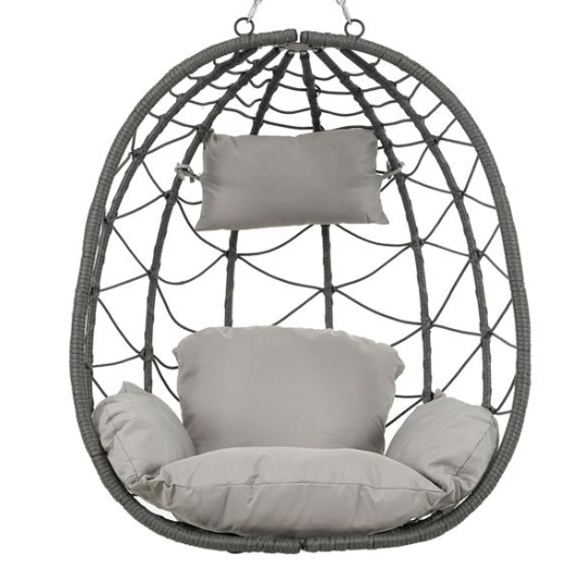 Indoor & Outdoor Hanging Swing Chair with Stand  - Basket Style