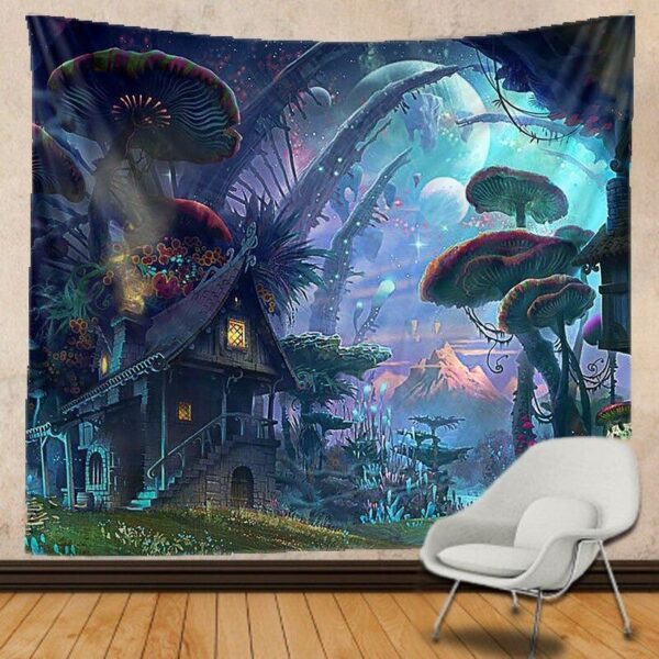 6dd6ea04-818d-4c4d-be92-82917f6f4638.jpg Mushroom House Tapestry