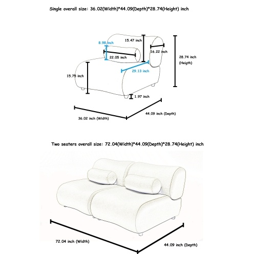 Contemporary Green 3-Seat Modular Sofa – Plush Chenille Upholstery & Deep Seating