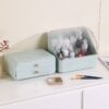 Large Waterproof Cosmetics Storage Box with Drawers, Dustproof Organizer