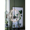 6 - Light Wood Chandelier With Adjustable Chain For Kitchen, Dining Hall Entrance, Bulb Not Included