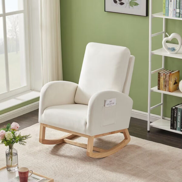 83c46229-2c46-44cd-a81c-05f9d5b97a82.jpg JA505 Beige Velvet Rocking Chair with Side Organizer