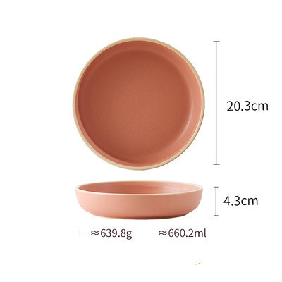 8477a5fe-365c-4e71-9fb1-c6787c3070d9.jpg Pure Color Matte Ceramic Plate