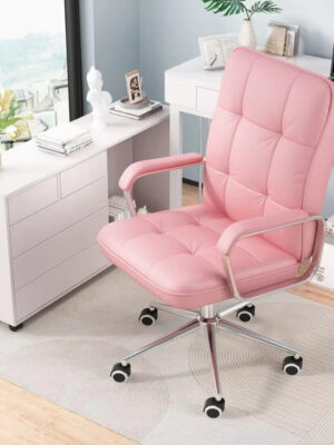 Computer Leather Desk Office Chair Swivel Lift Training Student Study Chair Revolving Executive Office Chair