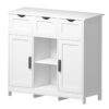 White Storage Cabinet with Drawers & Shelves - Home Decor for Any Room