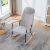 Modern Upholstered Rocking Chair – Comfy Side Chair for Any Room