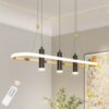 a39606ae-39e6-47ce-ae0c-beb5ae41b34d.jpg Javeriah 4 - Light Black Gold Dimmable LED Pendant Light No Bulb