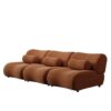 Contemporary Green 3-Seat Modular Sofa – Plush Chenille Upholstery & Deep Seating