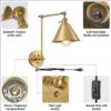 a49903a5-6835-47e8-ae9c-56b1cacd760f.jpg Brass & Black Swing Arm Wall Light, Integrated Airdrop Design