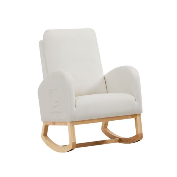 ac6e20cc-a902-4d74-bcd9-34916d3283f6.jpg JA505 Beige Velvet Rocking Chair with Side Organizer