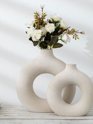 New Style Biscuit Vase Frosted Particle Flower Arranging Device