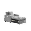 b9ba3e0d-4fe6-4b66-b745-8b1ff1022b52.jpg 3-in-1 Fold-Out Sofa Bed Chair, Adjustable Backrest, Grey
