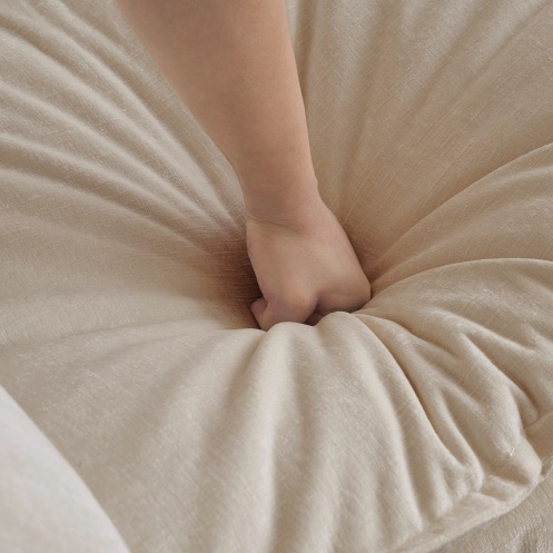 Mid-Century Modern Couch 3-Seater Sofa With 2 Armrest Pillows And 3 Toss Pillows, Couch For Living Room