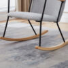 Modern Upholstered Rocking Chair – Comfy Side Chair for Any Room