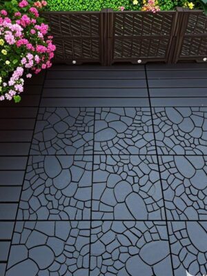 Waterproof, Wear-resistant, DIY Assembly, Garden, Courtyard, Balcony,plastic Flooring