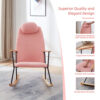 Modern Upholstered Rocking Chair – Cozy Side Chair for Kids & Adults