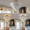 f7206074-f9b9-40df-b4c8-112c7d9e1012.jpg Golden 5-Layer Crystal Chandelier – Luxury Semi-Recessed Ceiling Light