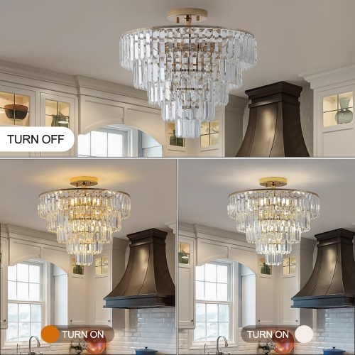 f7206074-f9b9-40df-b4c8-112c7d9e1012.jpg Golden 5-Layer Crystal Chandelier – Luxury Semi-Recessed Ceiling Light