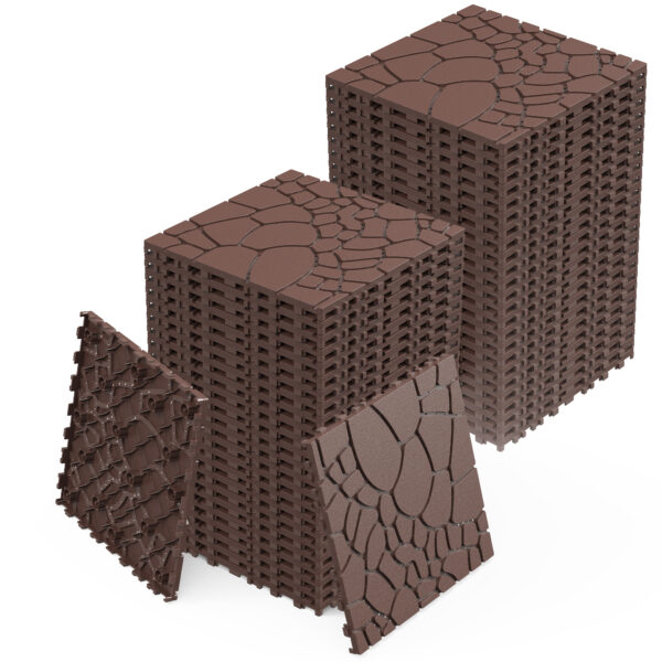 Waterproof, Wear-resistant, DIY Assembly, Garden, Courtyard, Balcony,plastic Flooring