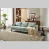 fb7cdbf6-de8e-44a4-a581-2a3aa40725d5.jpg Light Green 3-Seater Fabric Sofa – USB Ports & Comfy Cushions for Small Spaces