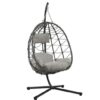 Indoor & Outdoor Hanging Swing Chair with Stand  - Basket Style
